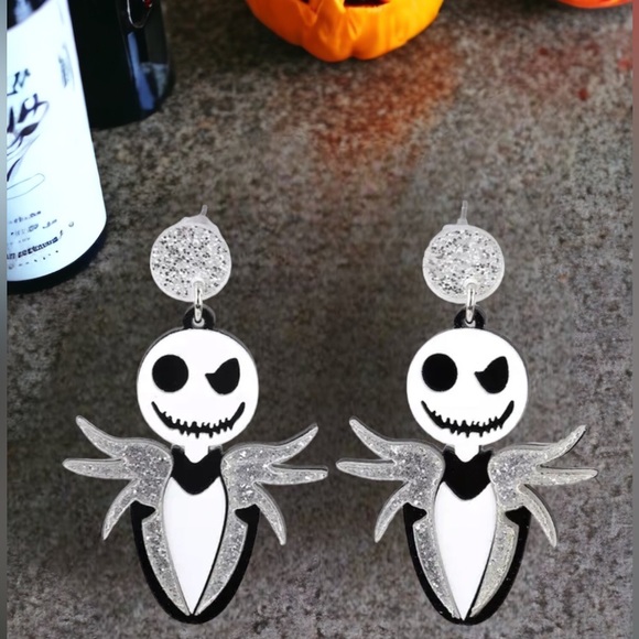 Fourty Dreams Boutique Jewelry - New NBC Jack Skellington Nightmare Before Christmas earrings